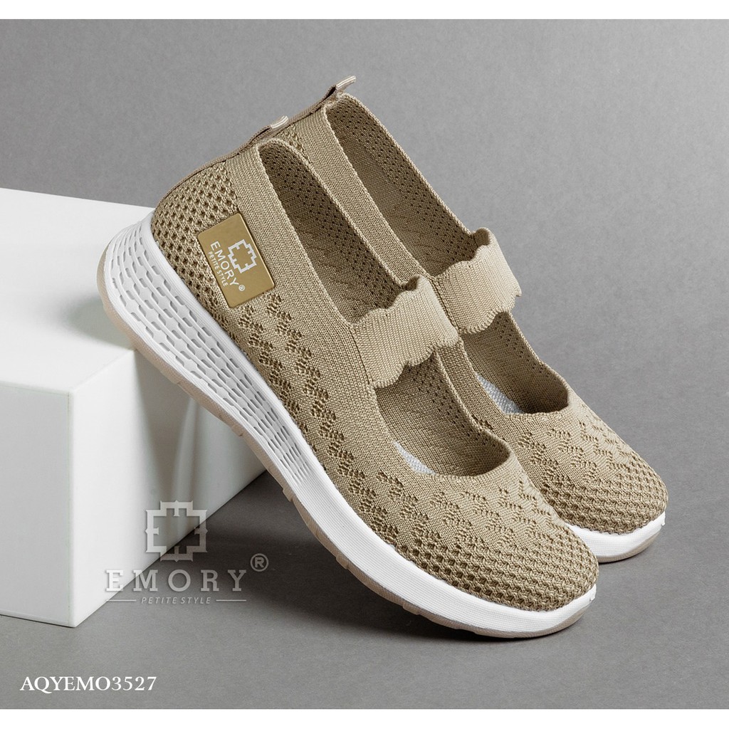 LINKSBANDUNG - EMORY   Kinary Series AQYEMO3527 Sepatu Wanita Rajut Flat Sneakers Original