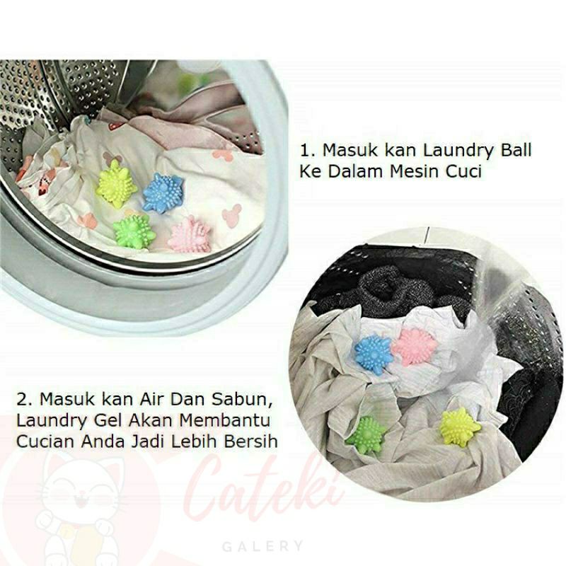 [CTK] Magic Laundry Ball / Bola Karet Silicone Pembersih Baju Mesin Cuci Pengering MURAH PROMO