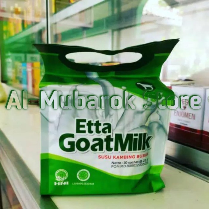 

Susu Kambing Bubuk Etta GoatMilk HPAI Isi 10 Sachet / ETTA GOATMILK