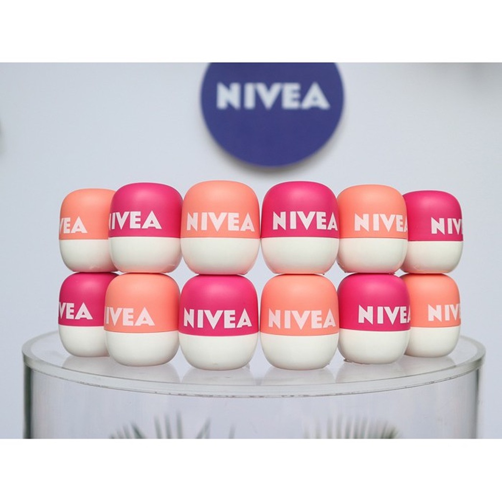 ❤ BELIA ❤ NIVEA Lip Care | Lip Balm | Lip Ball | Original Care | Strawberry | SPF15 | Red (✔️BPOM)