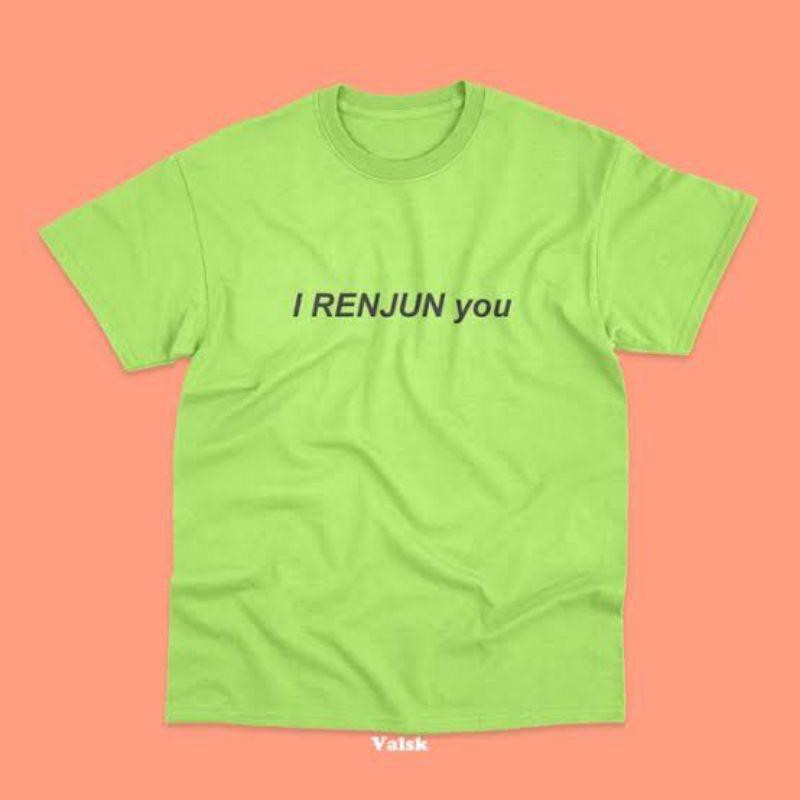 KAOS BAJU TSHIRT KPOP NCT I RENJUN YOU WARNA UNGU LILAC HIJAU NEON