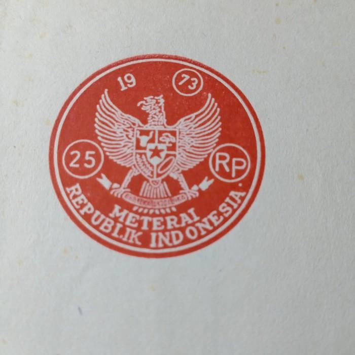 

Kertas Segel Rp 25 Tahun 1973 Double (Tp56)