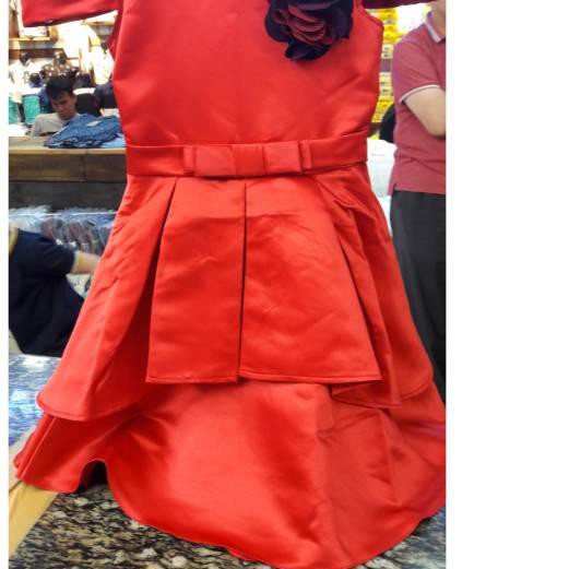 2 13th Premium Gaun Anak Remaja Merah Dress Imlek Anak Merah Gaun Pesta Anak Dress Merah Anak Shopee Indonesia