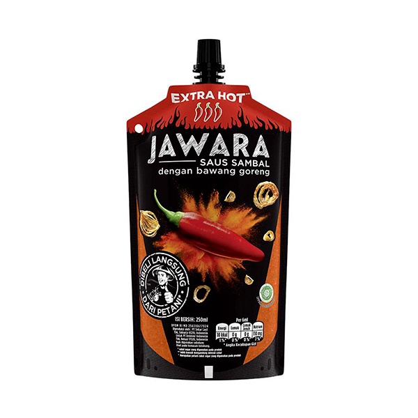 

JAWARA SAUS EXTRA HOT POUCH 250 ML