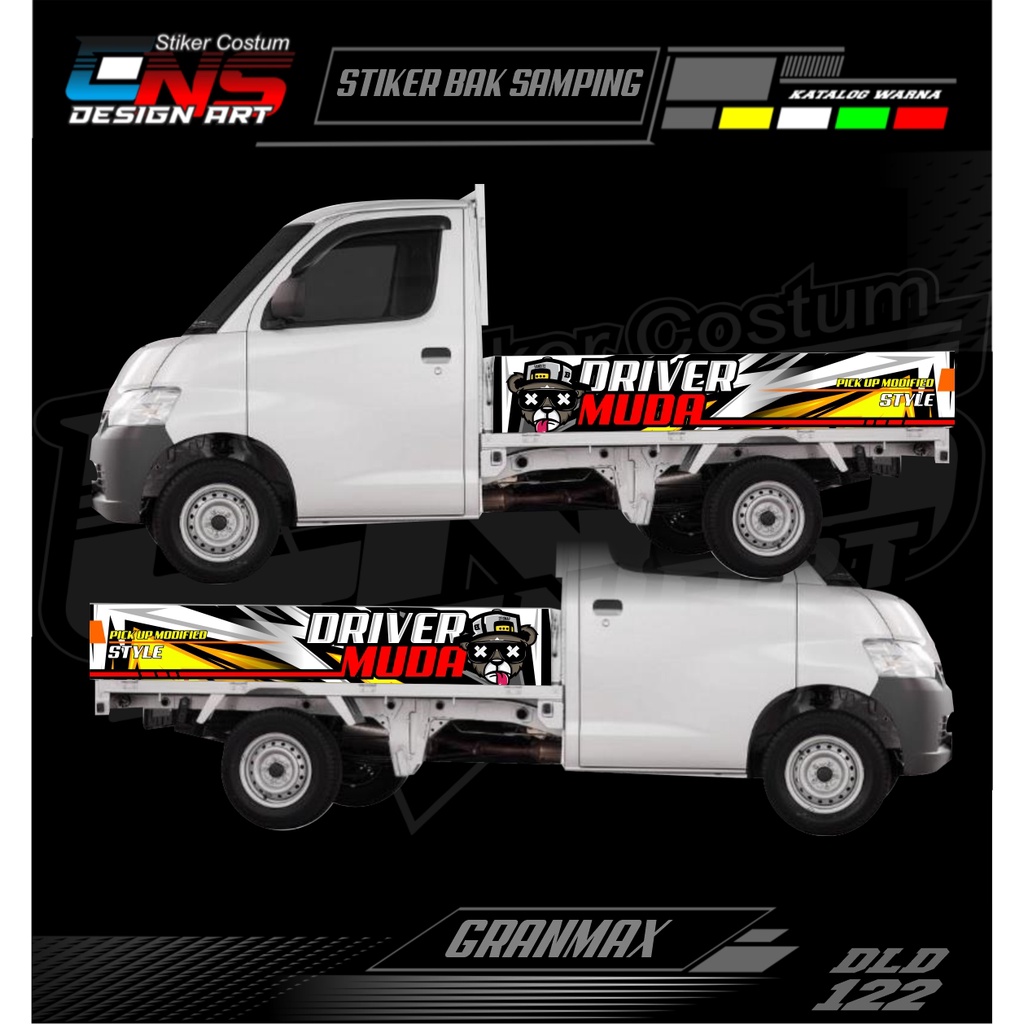 Stiker Bak Samping Pick Up Granmax Stiker Vinyl Custom Stiker Variasi All Pick Up Carry / T120ss / G