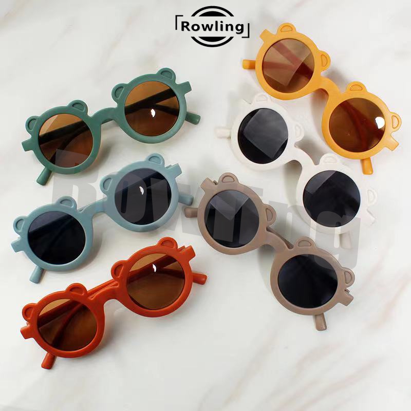 Rowling(ka-60)Kacamata Anak New Trend/Fashion Anak Terbaru Telinga Beruang kacamata hitam  High Quality Import Kacamata Fashion