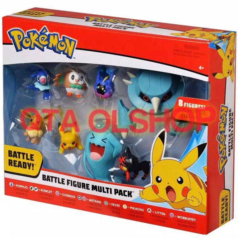 TAKARA TOMY POKEMON PIKACHU 8 PCS/ SET