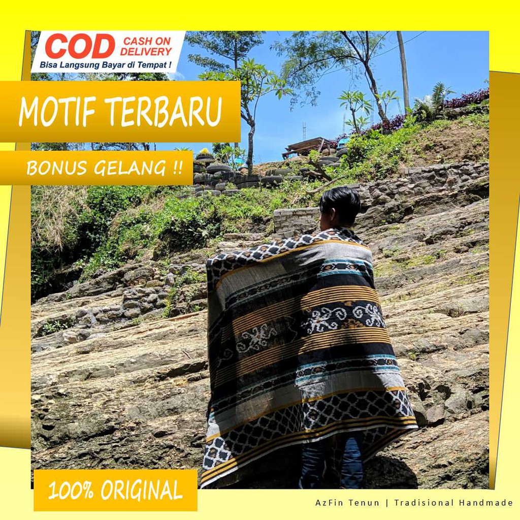 Kain tenun jepara etnik asli atbm warna putih tulang bahan kain gamis