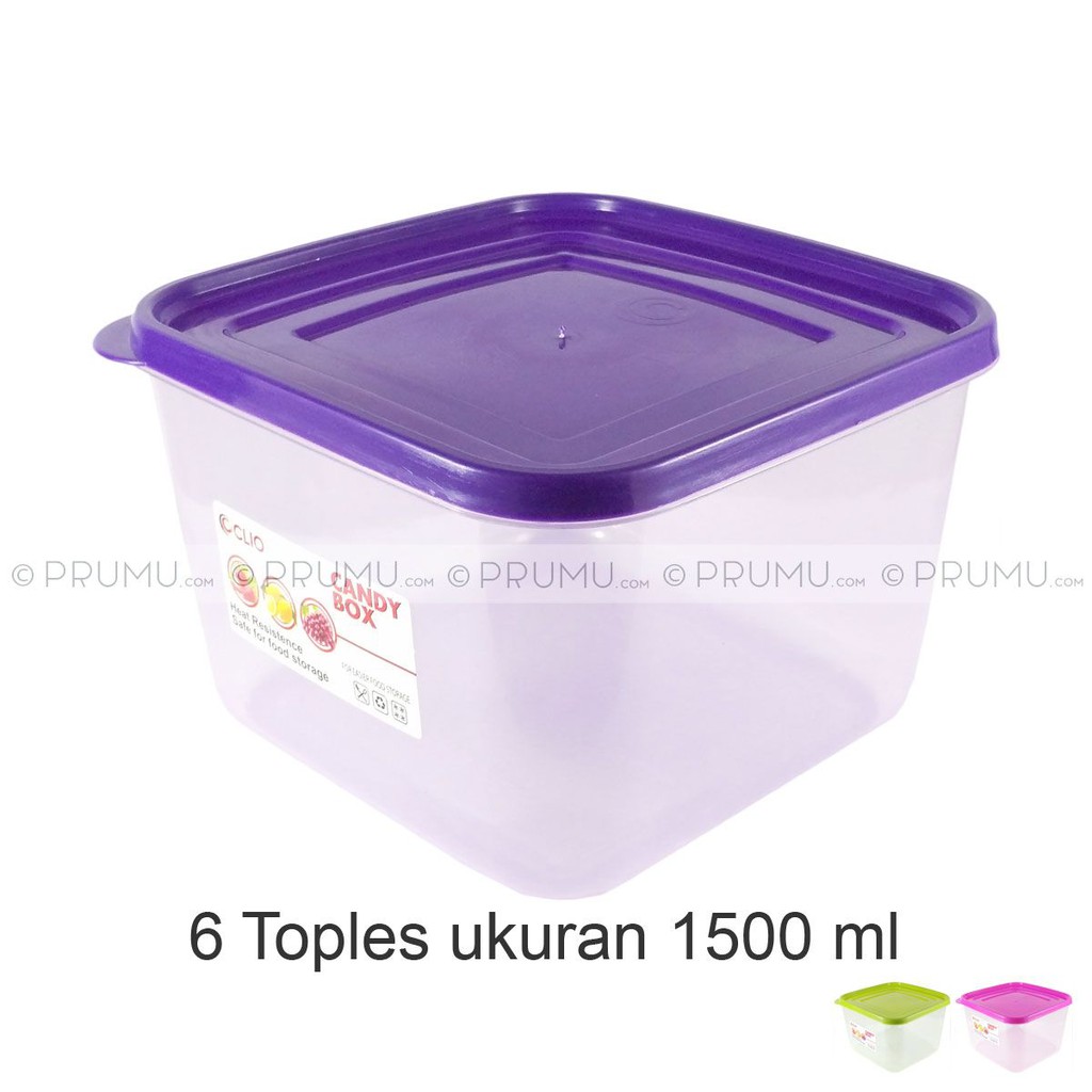 GO-JEK 6 Toples Plastik - Food Container - Sealware - Kotak plastik - 8012