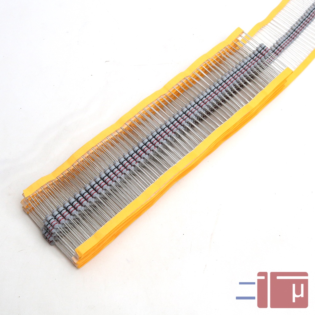 x10 Resistor 22R 22 Ohm 1W Metal Oxide 5% Taiwan Kaki Tembaga