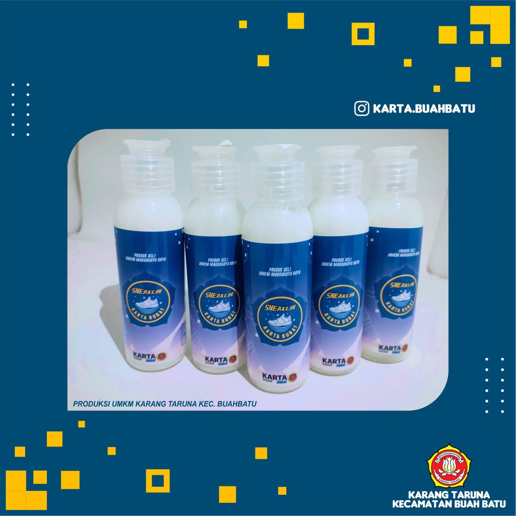Sneaklin Karta Bubat (sabun sepatu / pembersih sepatu / shampo sepatu) UMKM Margahayu Raya