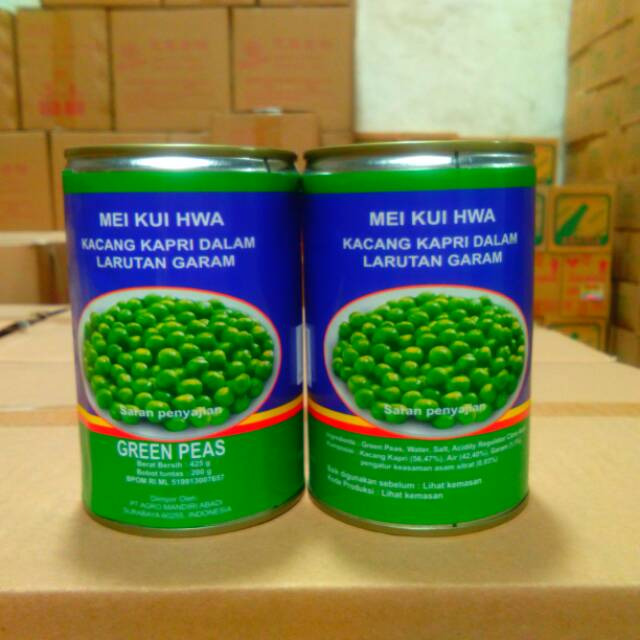 Kacang Kapri / Green Peas/ Kacang Polong Kaleng 400gr