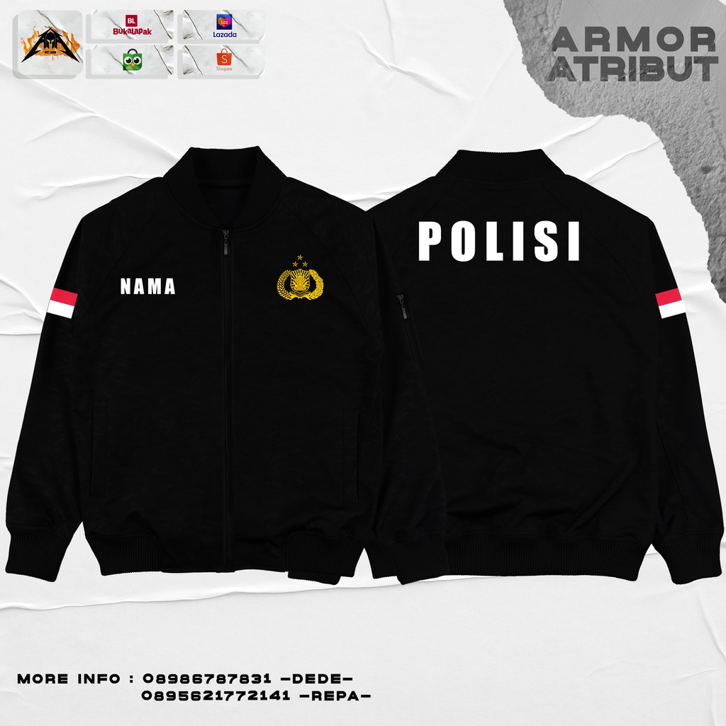 jaket bomber polisi - Armor Atribut