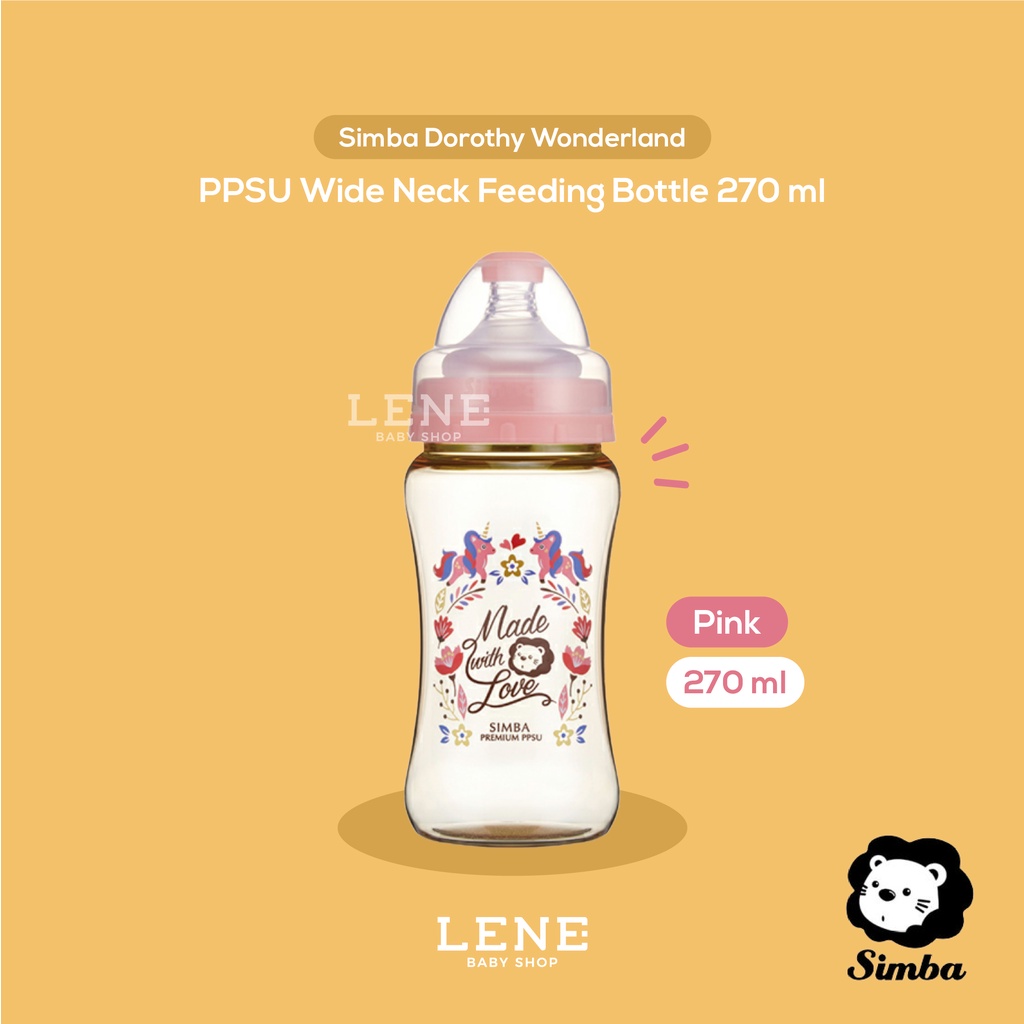 Simba Dorothy PPSU Wide Neck Feeding Bottle 270ml