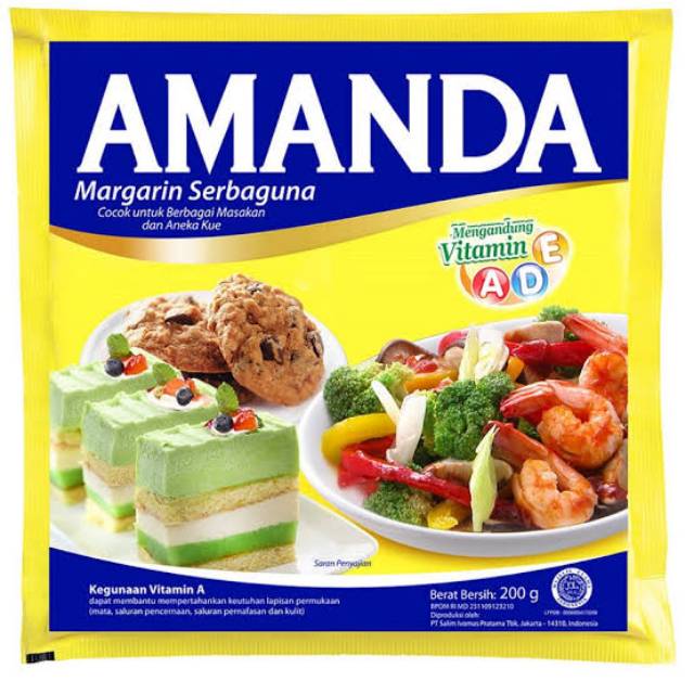 

Amanda margarin 200gr / pc