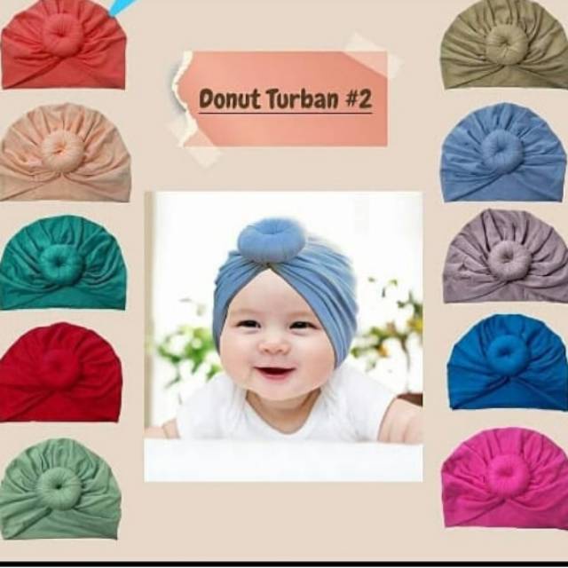 Turban Donat Anak | Turban Anak | Turban Bayi | Turban Lucu | Pusat Turban Bayi dan Anak