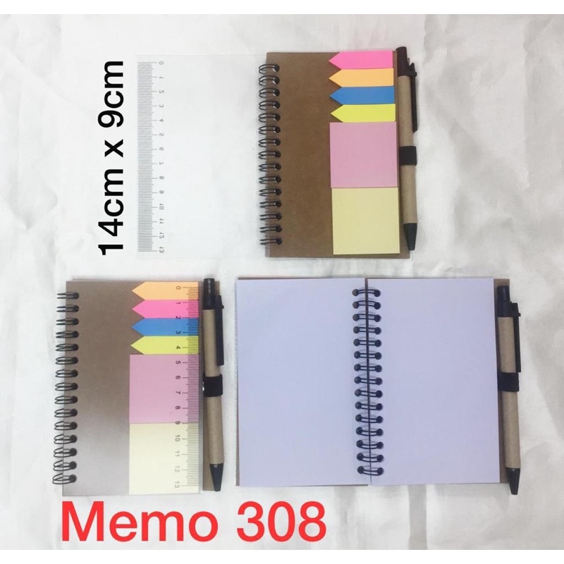 memo 308 / memo pengaris / memo buku tulis/ memo post it/ memo sticky notes/ notebook/ notesbook/ sticky notes book/ memo souvenir / memo promosi/ notes promosi / notes souvenir