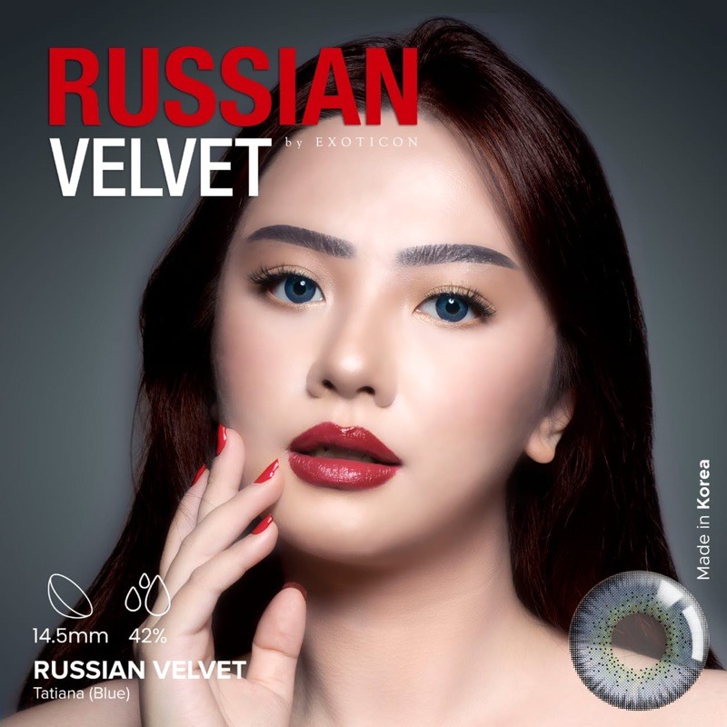 Softlens X2 RUSSIAN VELVET 14,5 MM Normal By X2 Exoticon / Soflen Russian Velvet / Russian Velvet By X2 Exoticon / Rusian / Rusian Velvet / SMKTMT