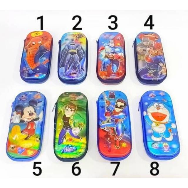 

Tempat Pensil Resleting 7D Tampilan 8D Motif Karakter