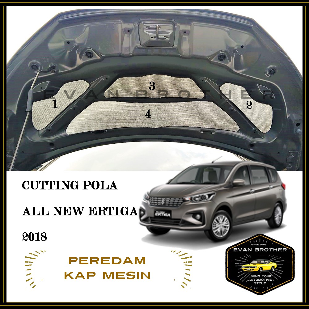 Peredam Kap Mesin Mobil Ertiga 2018 / Peredam Panas Kap Mesin Mobil All New Ertiga 2018