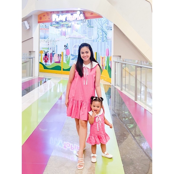 GIANNA DRESS | Dress couple mom and kids | Baju couple mom and kids | Baju couple ibu dan anak