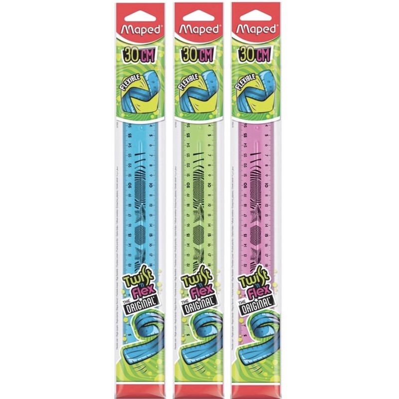 

Maped Twist n Flex Ruler 30cm / Penggaris Maped 30 cm