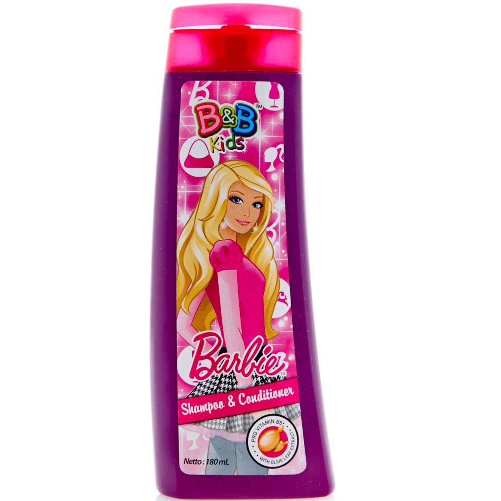 B&B Kids Shampoo & Conditioner Barbie Olive Leaf 180Ml