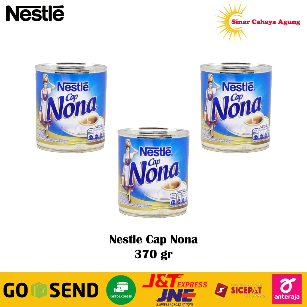 Jual 1 Pcs Nestle Susu Cap Nona Kental Manis Plain 370 Gr Shopee