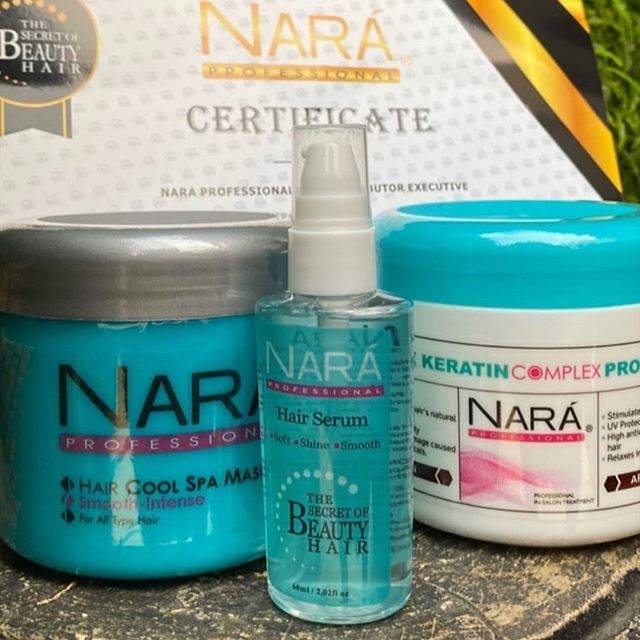 Nara Professional Hair Cool Spa Mask / Keratin and Argan Oil + Serum