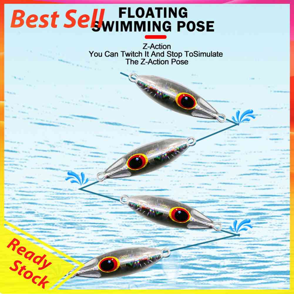 Spoon Jigbait Sinking Fishing Lure Crankbait Artificial Wobbler Tackle for River