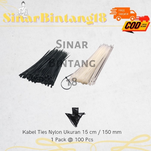 

Kabel Ties Nylon Ukuran 15 cm ( 1 Pack @ 100 pcs )