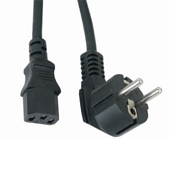 Kabel Power 3 Pin 16A EU Plug - Black