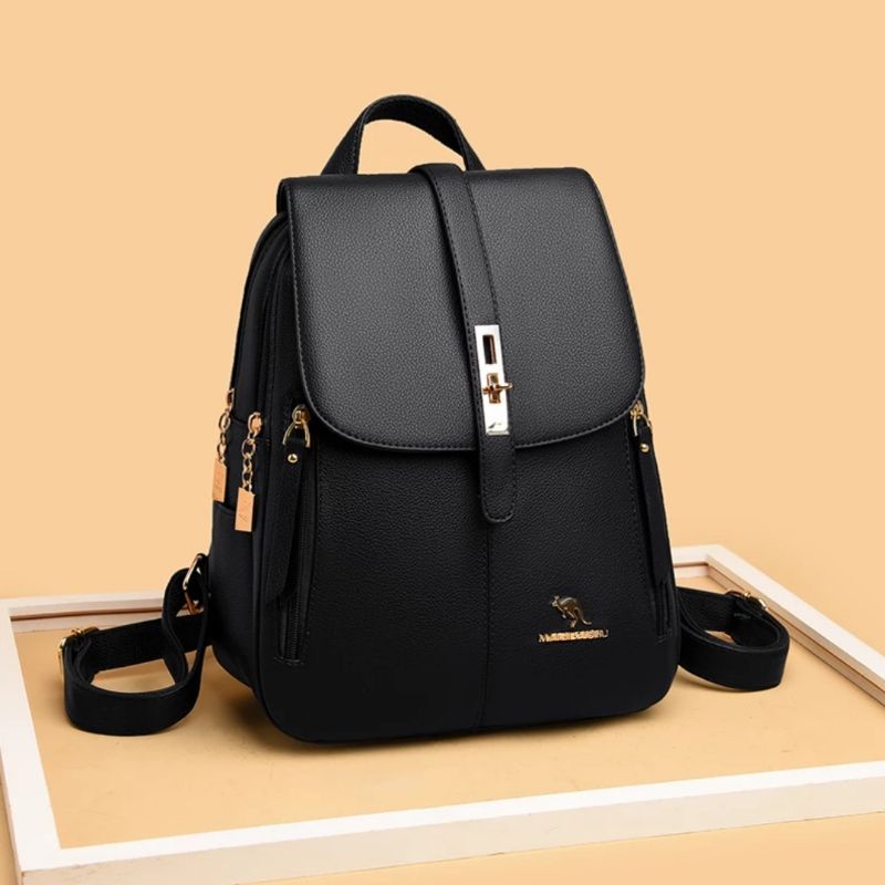 Tas Ransel Wanita Import Dollyn Cabella Ransel Azela D20183 FASHION WANITA RESTOK KULIT-Hitam
