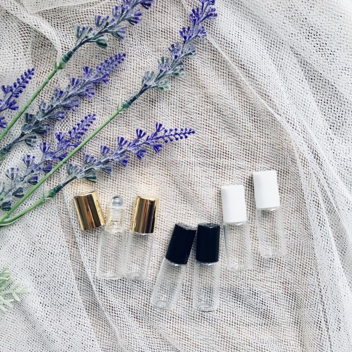 Botol Roll On 5ml Kaca Clear Mini Parfum Roll Botol Import Essential Oil Aromatherapy