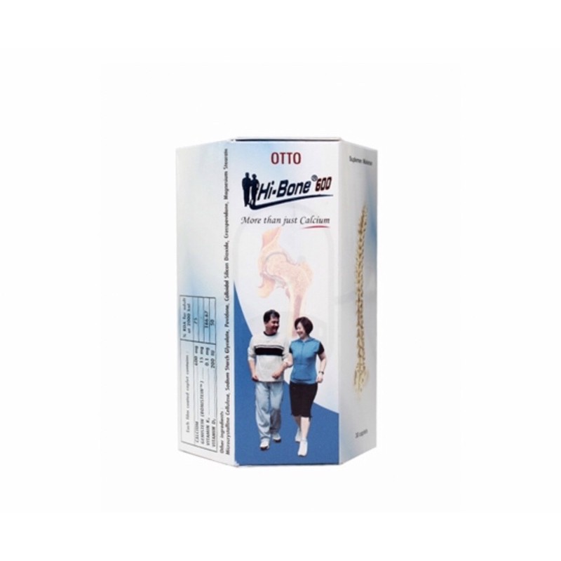 Hibone 600 botol 30 tablet ( suplemen calcium kesehatan tulang )