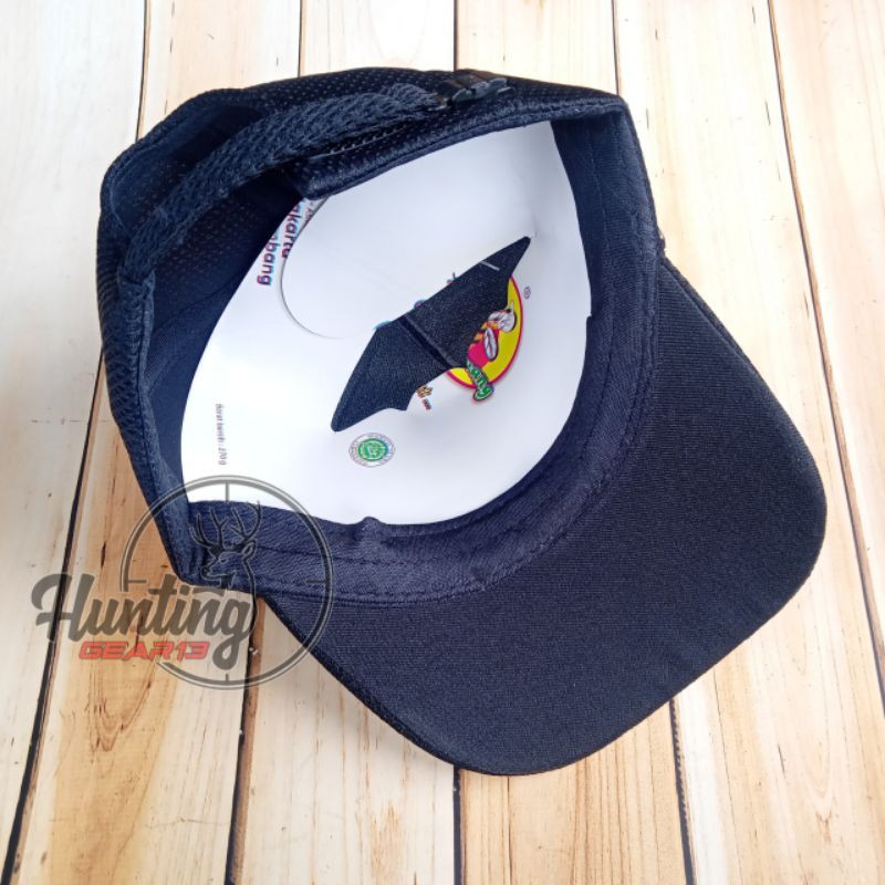 Topi PERBAKIN full bordir - topi warna hitam - topi