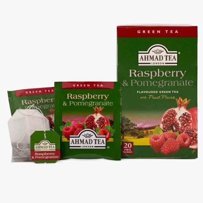 

AHMAD TEA Raspberry & Pomegranate Flavoured Green Tea 20 Teabags