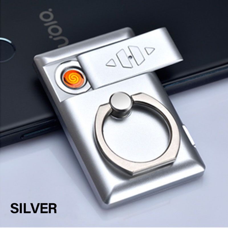 ring stand stand hanphone dengan ligter elektrik, ring korek api cass , korek api moderen