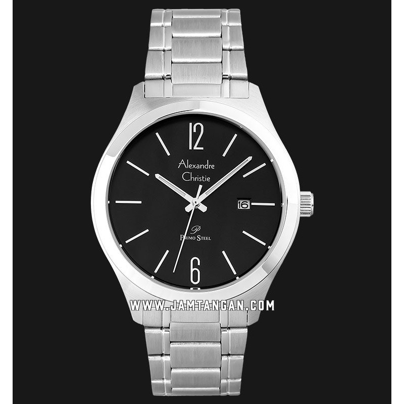 Alexandre Christie AC 1009 MD BSSBA Black Dial Stainless Steel Strap