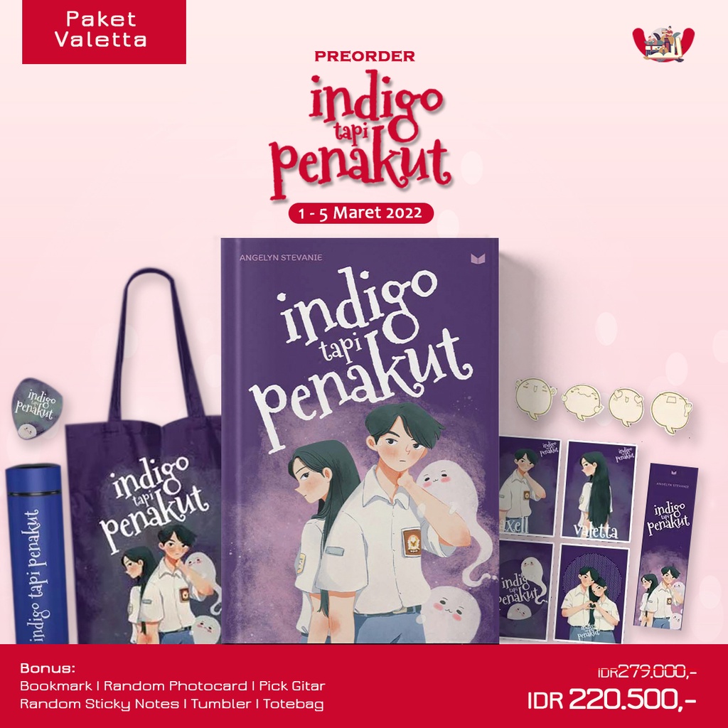 Novel  Indigo Tapi Penakut Penulis: Angelyn Stevanie-PAKET VALETTA