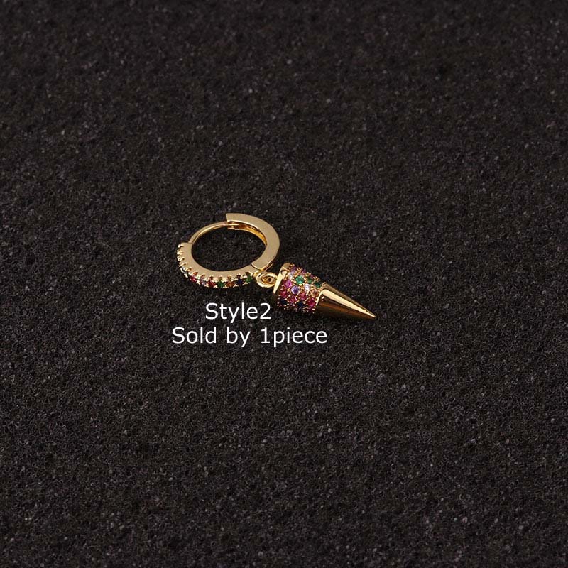 1piece Boho Style Conch Earrings Tragus Cartilage Piercing Gold