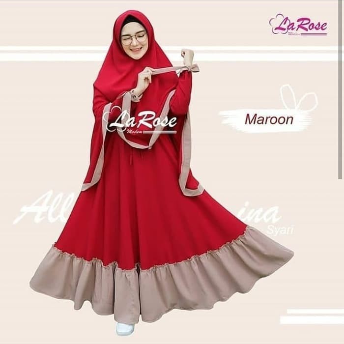 MURAH Pakaian atasan set muslimah sabyan ibu wanita ALINA SYARI ramadhan puasa mesjid kerja