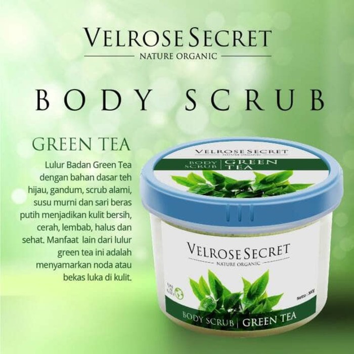 

Lulur Badan BPOM Velrose Secret Nature Organic - GREEN TEA