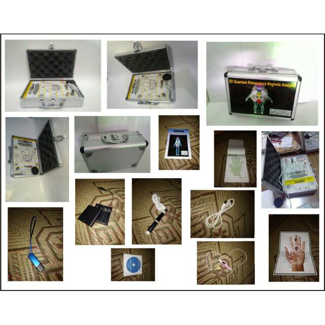 Alat Cek Kesehatan QRMA 2in1 (QRMA + Hand Accupunture) BOX SILVER - Bahasa Indonesia