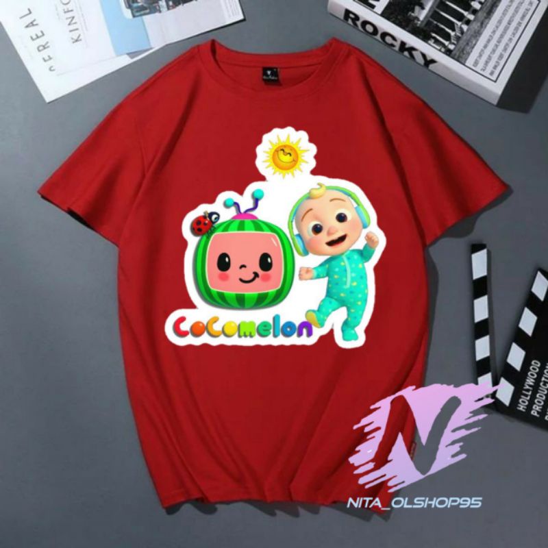 kaos anak baby cocomelon baju kartun