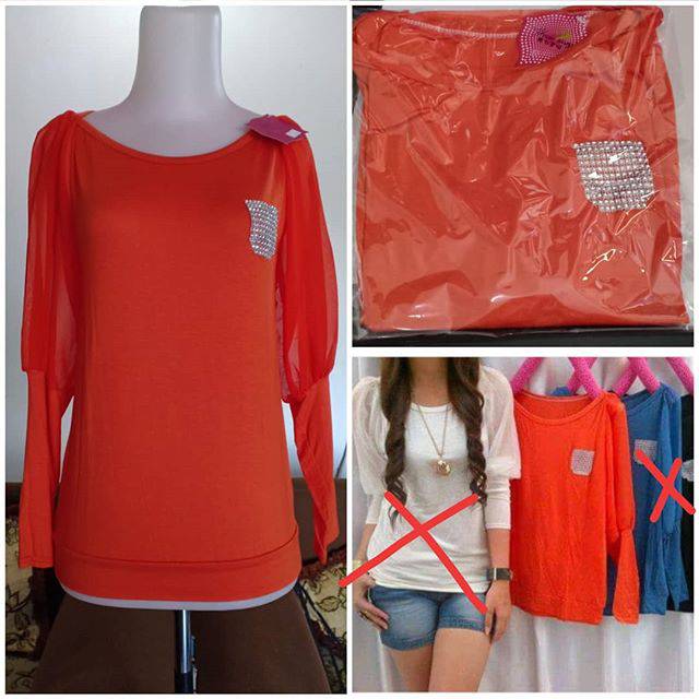 Big Big Sale blouse pocket
Fit L
Bahan spandex kombi sifon