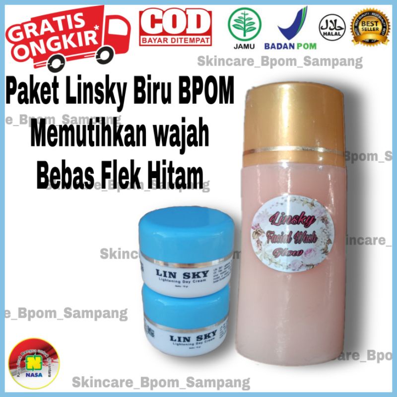 Paket linsky Biru BPOM BERSEGEL ORIGINAL