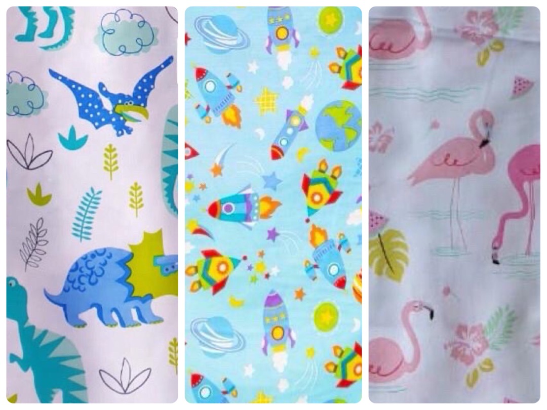 Dino Time -kain Sprei Katun Lokal Meteran Star Bintang Kecil