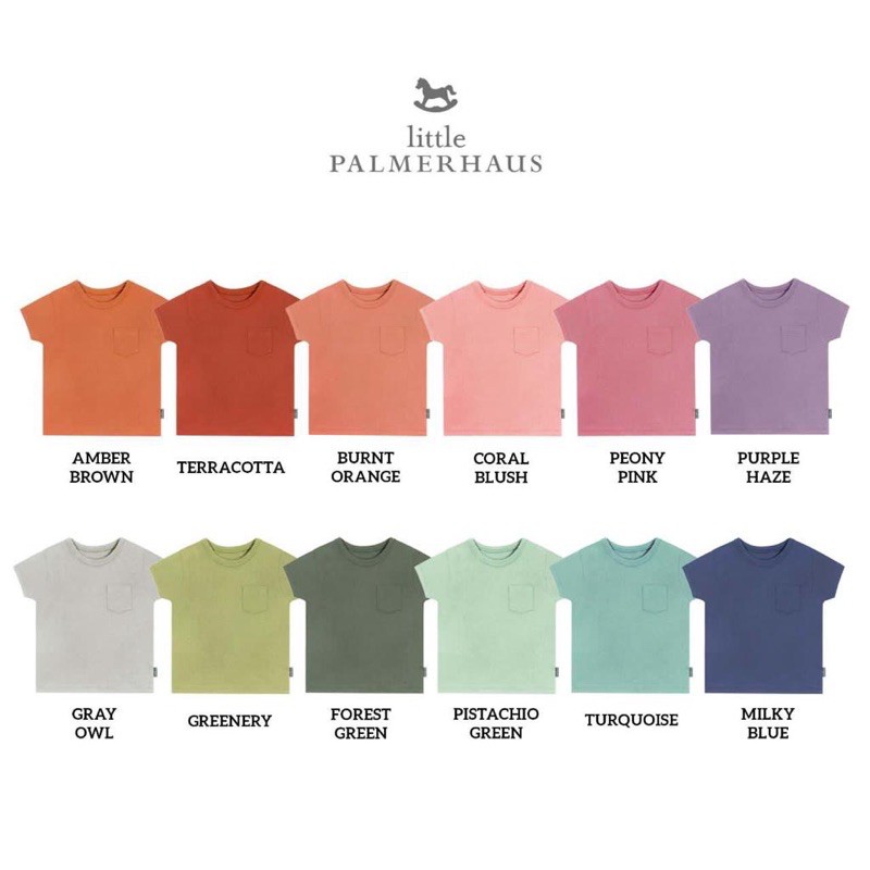 Little Palmerhaus Pocket Tee / Kaos Oblong Polos ( Warna Baru )