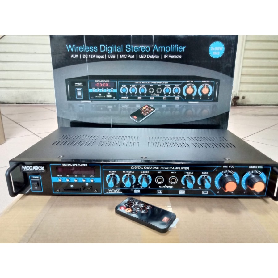 POWER AMPLIFIER MEGAVOX MV377 / KA-377 Bluetooth